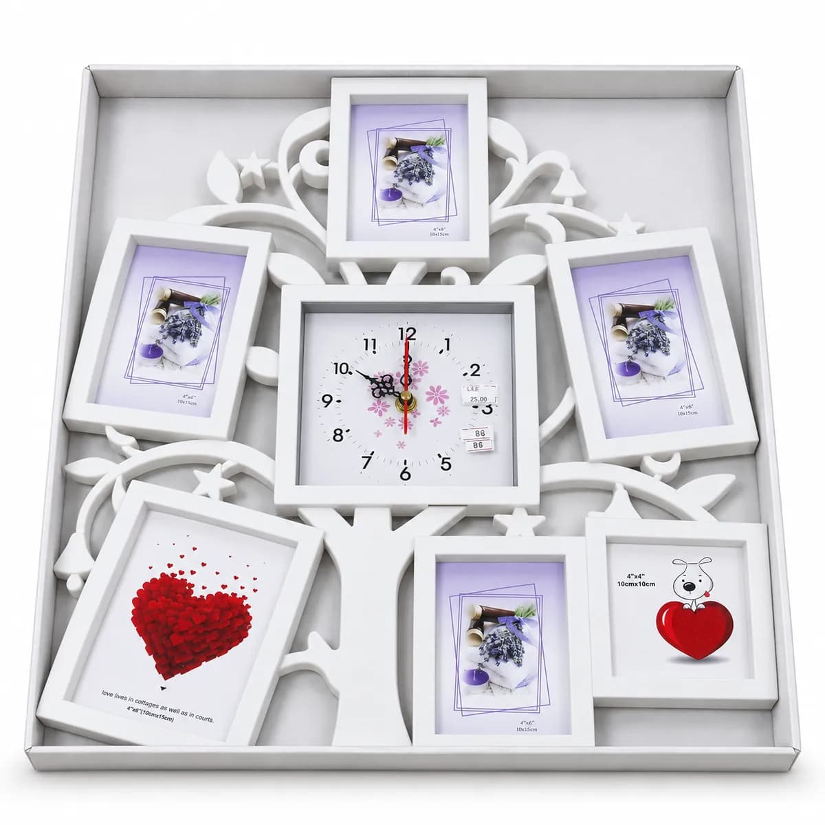 Clock shaft collage frame