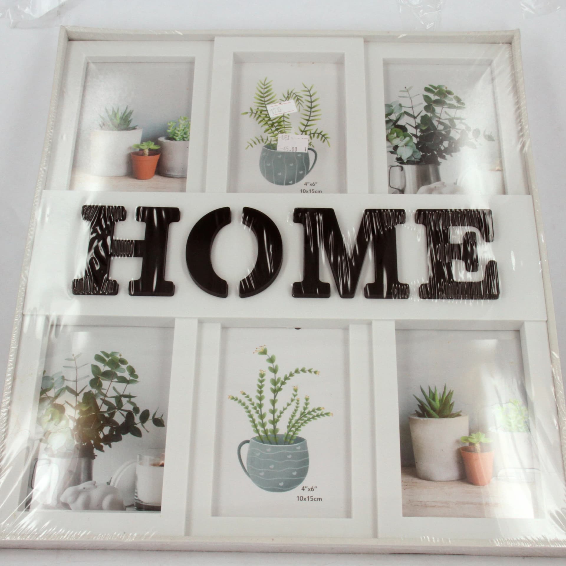 HOME wall collage frame, 6 photos 10×15 cm
