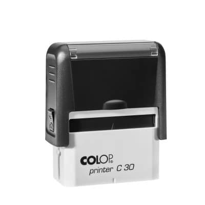 Ștampilă automată Colop Printer C30, negru-alb