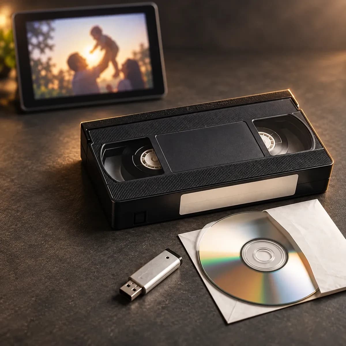 VHS video tape transfer to USB or DVD