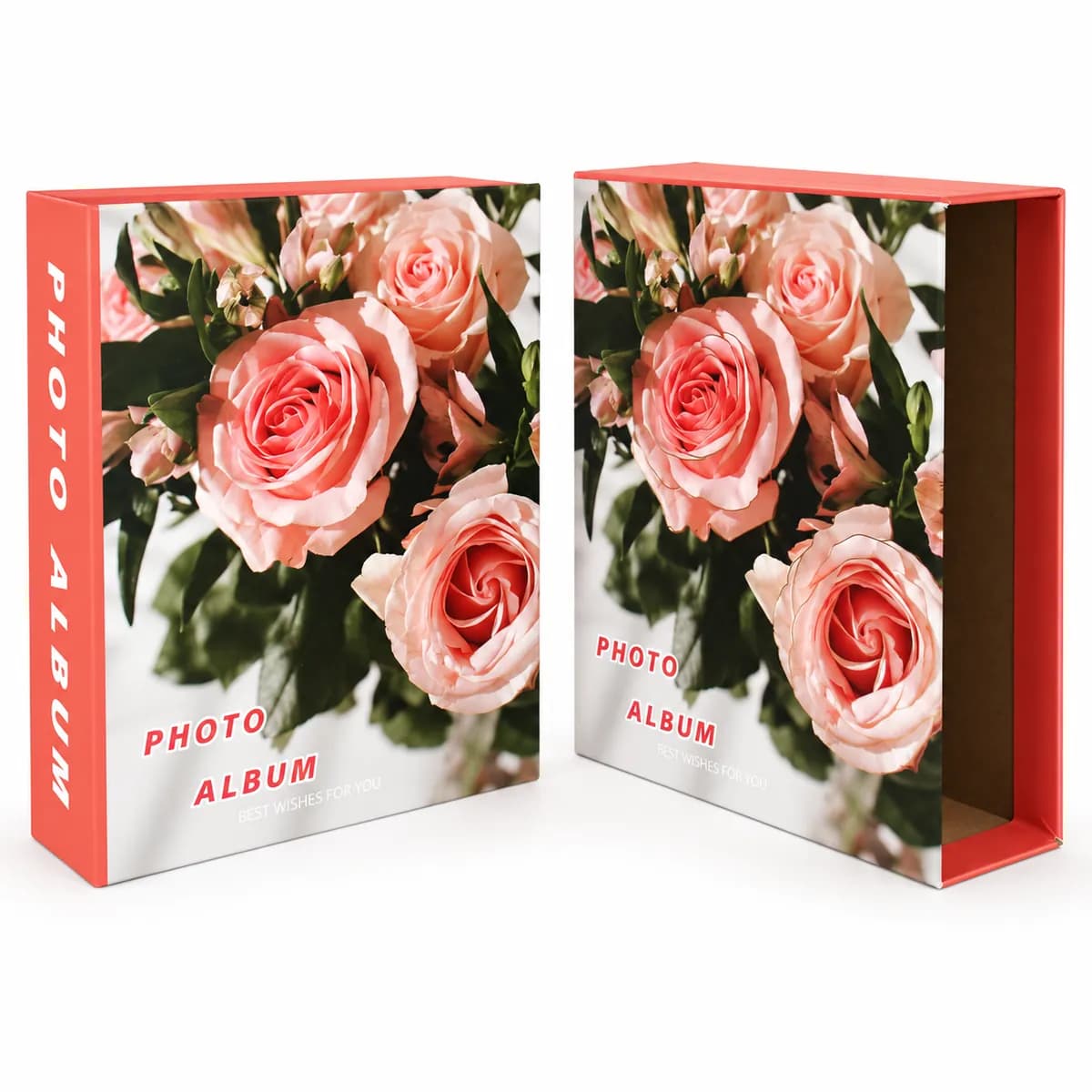 Photo album 10×15 with flowers, 40 pages with pockets