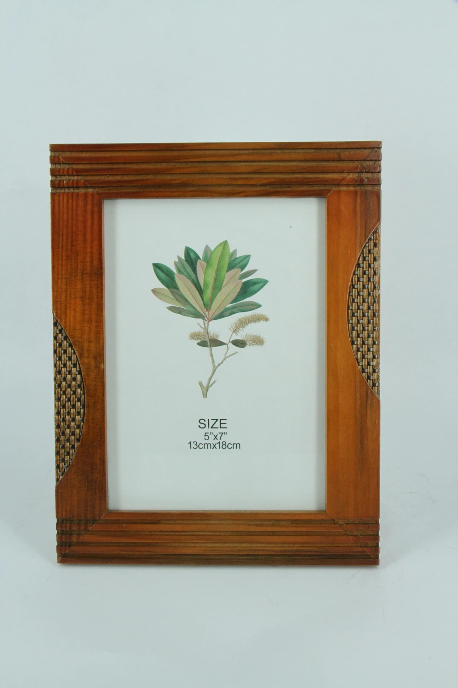 13×18 cm Brown Curved Profile Wooden Photo Frame