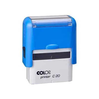 Ștampilă automată Colop Printer C20, alb-albastru