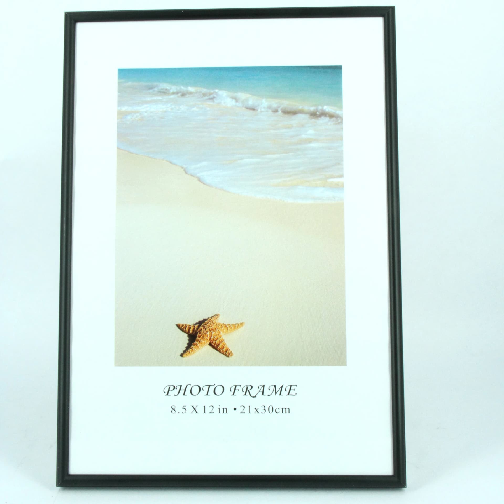 Ramă foto aluminiu A4 21×30 cm, negru