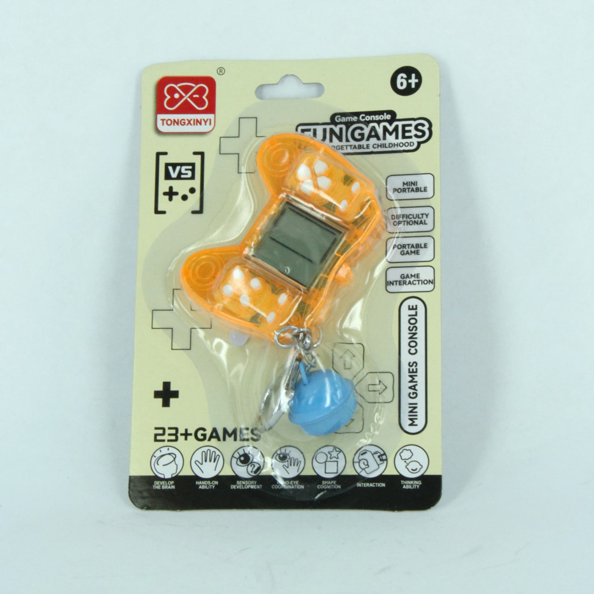 Tetris mini electronic game, orange